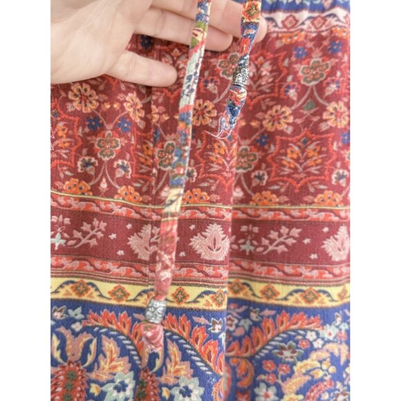 American Eagle AE Mixed Print Pull On Pants XS‎ Boho Festival Hippie Peasant - Picture 5 of 12
